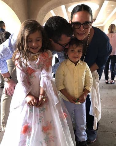 La pareja se casó el 19 de febrero de 2011. Son padres de Daniel Nicolás y Angélica Masiel.