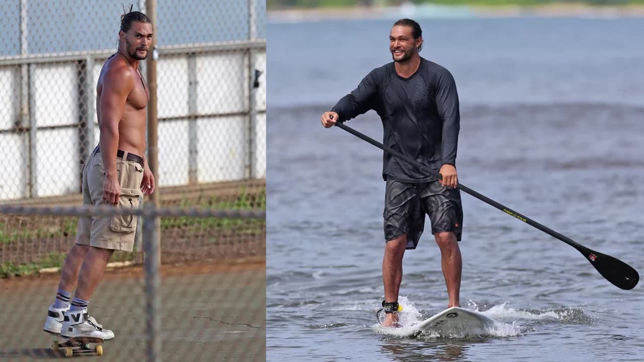 Jason Momoa disfruta de las actividades al aire libre