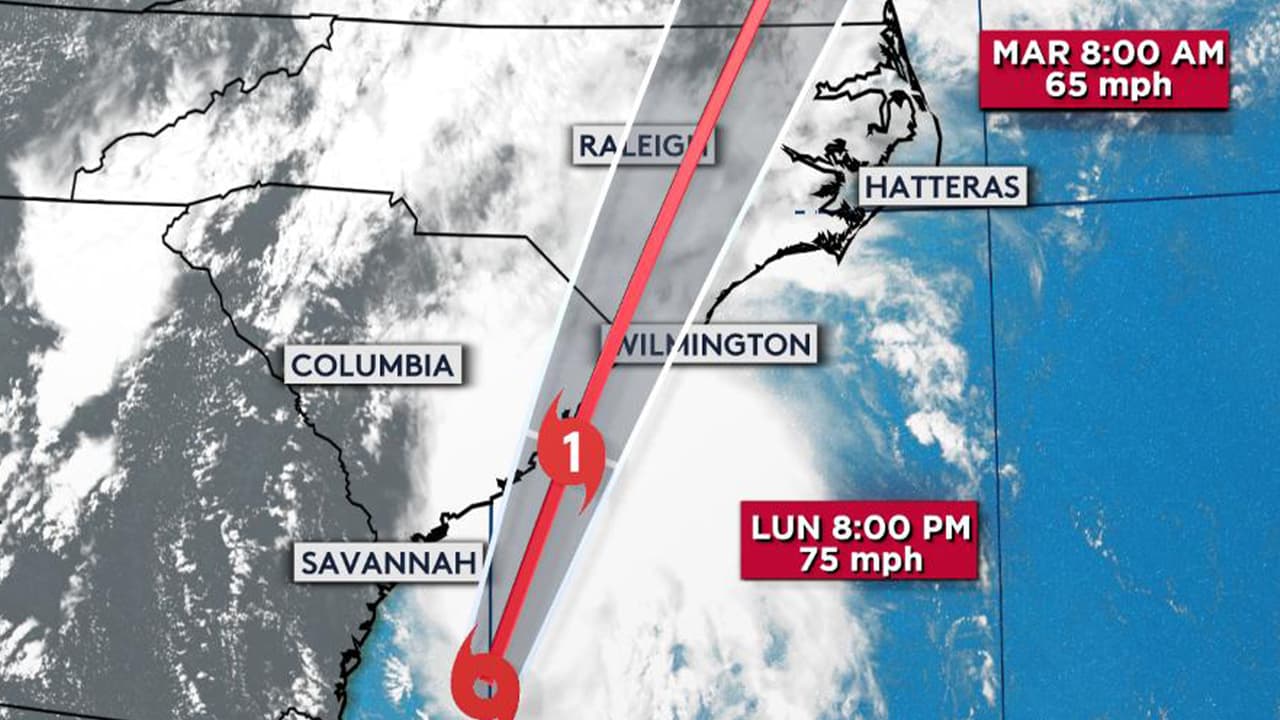 Isaías se convierte en huracán y amenaza a Carolina del Norte con fuertes lluvias y ráfagas de viento 