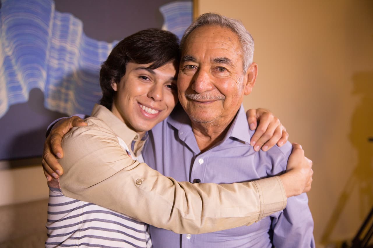 Tío y sobrino se encontraron por primera vez en Miami.