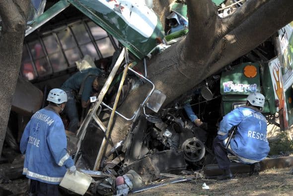 El accidente más lamentable fue el del pasado lunes en la carretera de Santa Ana ubicada en la región oeste de El Salvador.