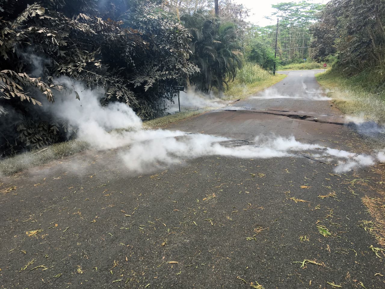 Leilani Estates ese encuentra a unas 11 millas del volcán. Allí se abrió una nueva fisura el sábado por la noche lo que causó alarma en los residentes.