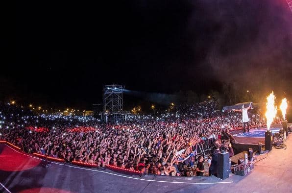 Maluma en un concierto de su gira Maluma World Tour 2017 en Argentina.