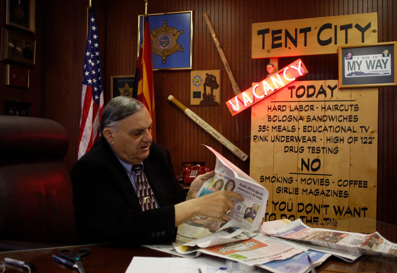 The sheriff was criticized by opponents for seeking media attention.