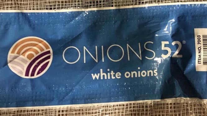 <b>Marca</b> 
<b>Onions 52</b>
<br>Si presenta síntomas y cree haber comido cebollas contaminadas, hable con su médico.
<br>Anote todo lo que comió la semana antes de comenzar a enfermarse.