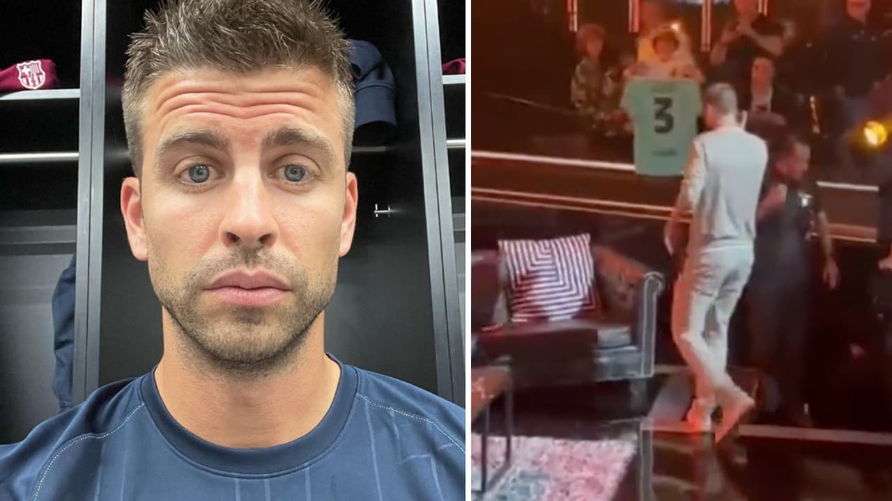 Piqué sufre aparatosa caída y fans le hacen bromas: "Las mujeres facturan y los hombres se fracturan"