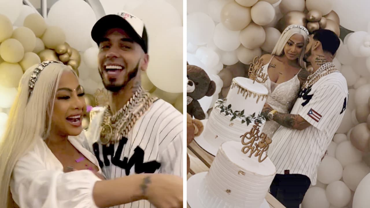 La lujosa fiesta de revelación de género del bebé de Anuel y Yailin