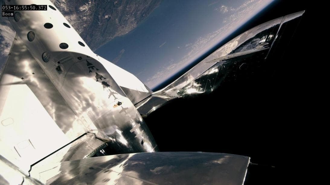 La altitud máxima del VSS Unity es de unos 293,000 pies.