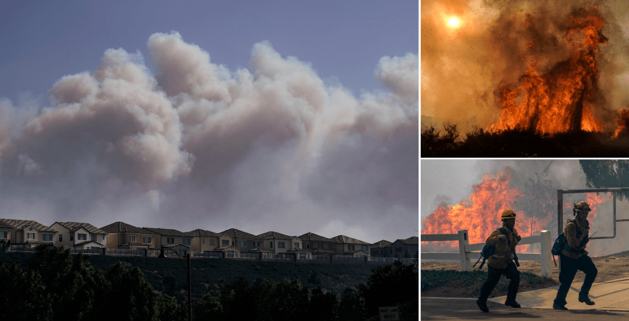 Con la llegada de los 
<a href="https://www.univision.com/local/los-angeles-kmex/cientificos-estudian-el-patron-climatologico-de-los-vientos-de-santa-ana-y-los-resultados-son-sorprendentes-video">vientos de Santa Ana </a>a l sur de 
<a href="https://www.univision.com/temas/california">California</a> dos incendios forestales de proporciones encendieron las alarmas en la región. Uno de ellos, denominado como el 
<a href="https://www.univision.com/local/los-angeles-kmex/avanza-sin-control-el-incendio-silverado-en-el-sur-de-california-y-se-ha-evacuado-a-unas-100-000-personas">Incendio Silverado</a>, puedo ser causado por un equipo eléctrico de la compañía Southern California Edison.