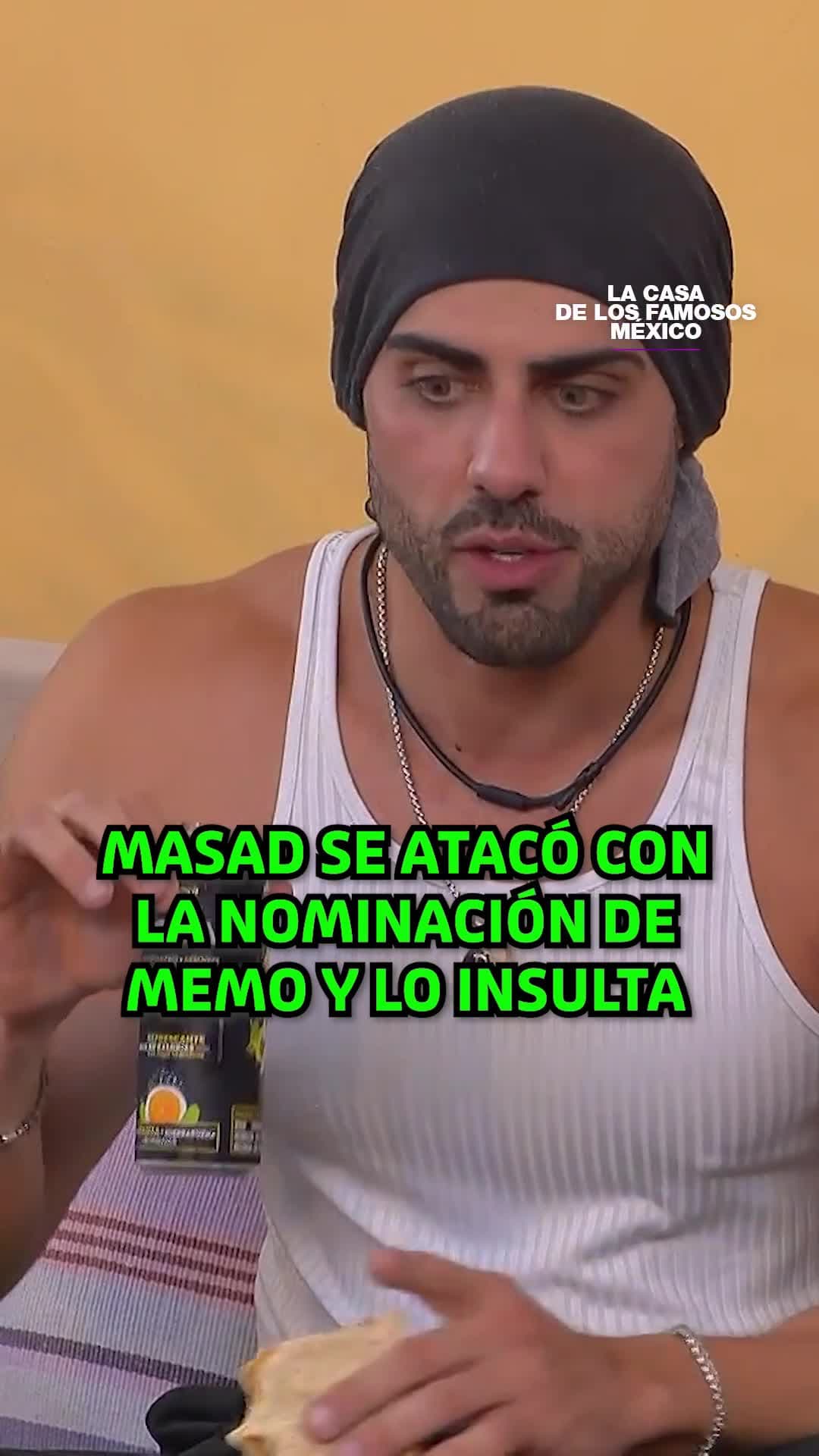 Masad está ENOJADO con Memo porque lo NOMINÓ y lo insulta
