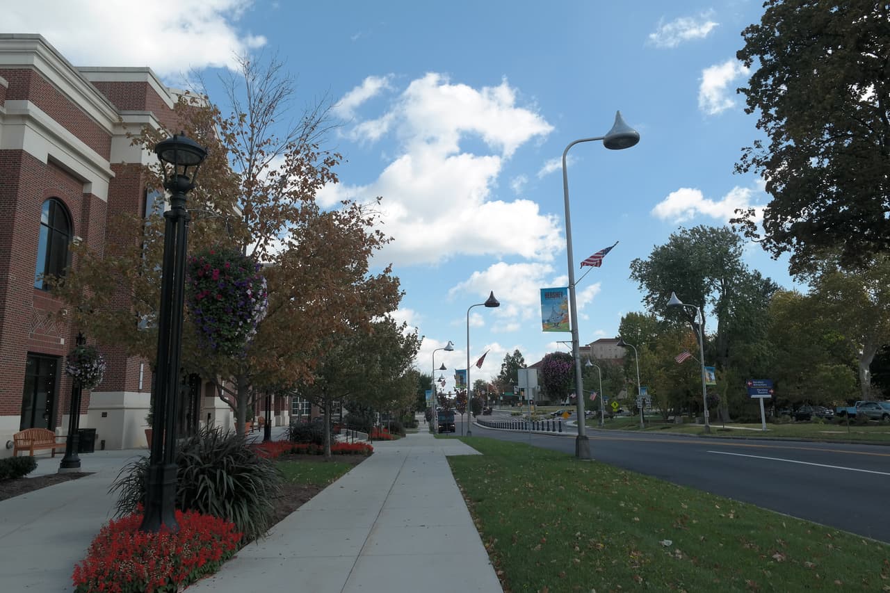 La avenida Chocolate, en Hershey, Pennsylvania.