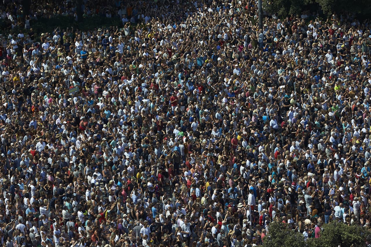 También han gritado en catalán "No tengo miedo".