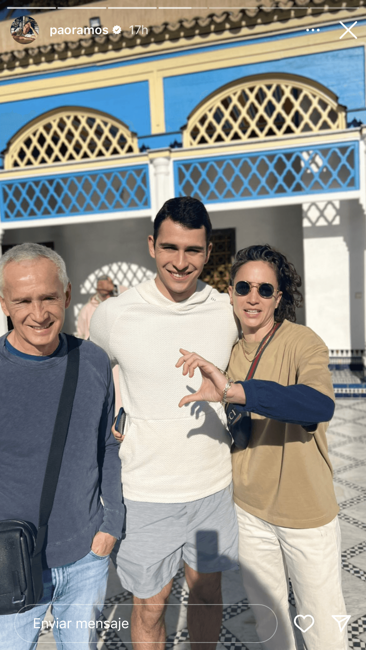A finales de 2022 se fueron a Marruecos junto a la pareja para despedir el año.