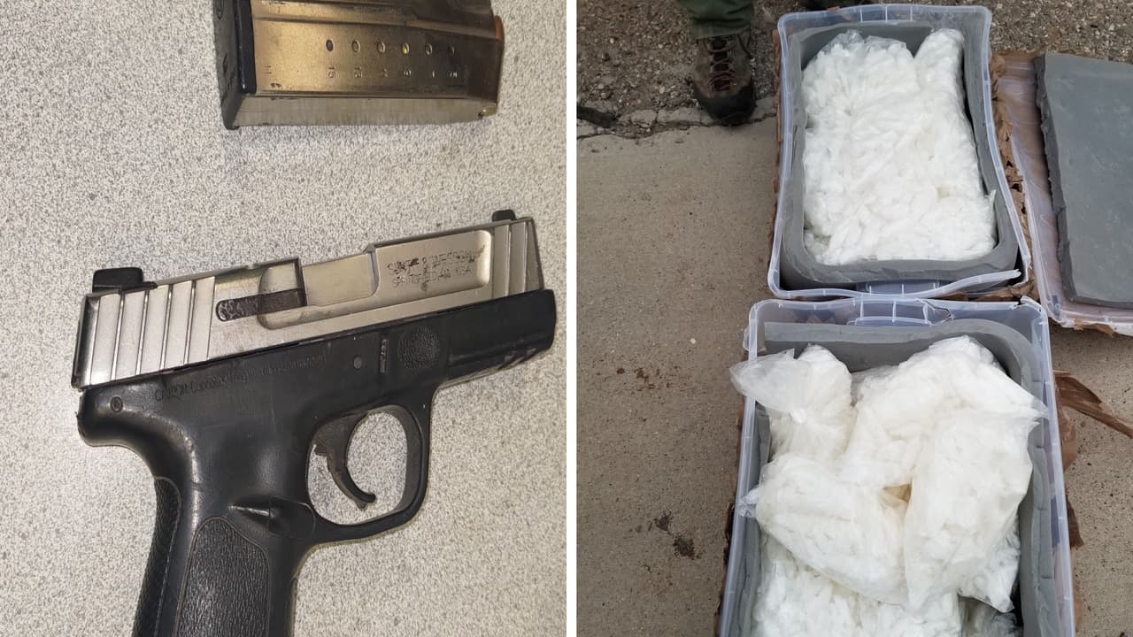 Un agente canino K-9 asignado a Nogales rastreó a un grupo de 10 migrantes hasta una casa abandonada en Amado, Arizona. En un operativo conjunto por aire y tierra agentes de la Patrulla Fronteriza en Tucson y el equipo especializado BORTAC detuvieron a los indocumentados. Un migrante del grupo luego admitió haber tenido armas de fuego en el lugar.