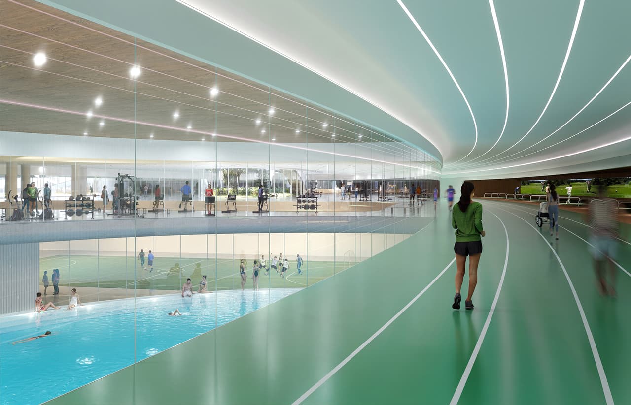 Además de impulsar las caminatas y las bicicletas, en el desarrollo no faltarán instalaciones para ejercitarse como pistas de atletismo, gimnasios y parques. 
<br>
<br>La agricultura urbana también será una de las características que define el proyecto y el área comercial, cercana a un grupo de universidades de Seúl, albergará un hotel y espacios de 
<i>coworking</i>.