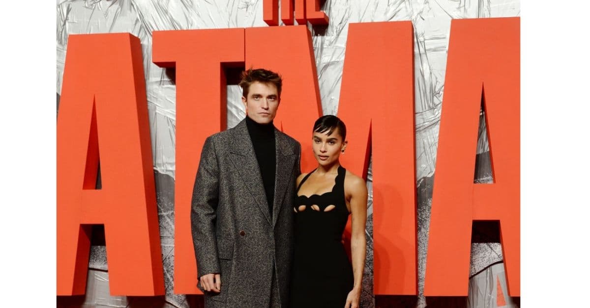 Robert Pattinson y Zoë Kravitz en alfombra roja de ‘The Batman’ en Londres