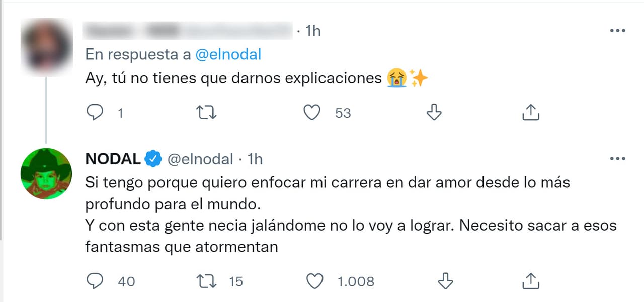 "
<b>Creo que se cruzó una línea </b>y una relación, que como cualquier otro ser humano, te entregas y si las cosas no salen bien hay que ser conscientes en las redes", señaló. 
<br>