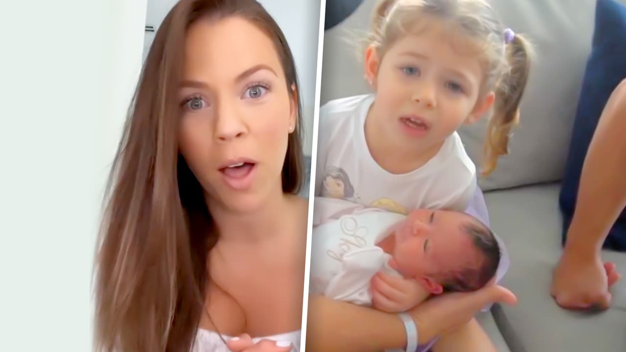 La emotiva reacción de Luna, la hija de Ximena Duque, tras conocer a su hermanita Skye