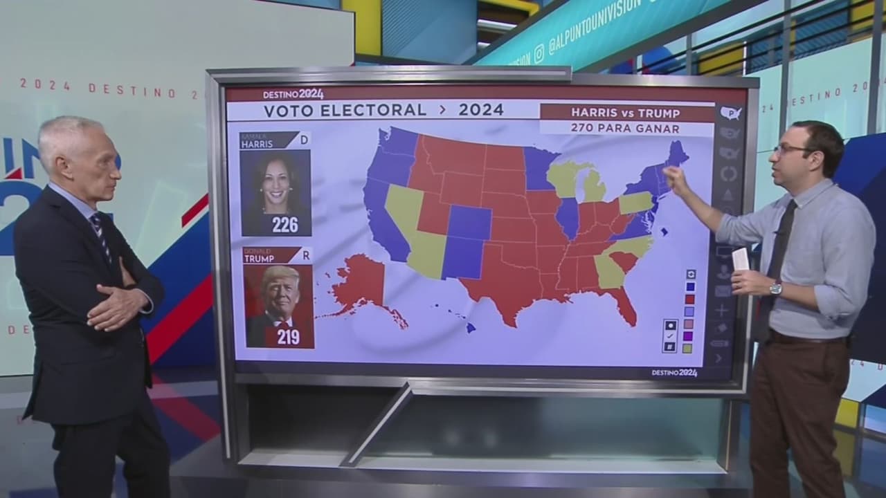 Te explicamos cuáles son los estados clave que definirán la elección entre Kamala Harris y Donald Trump