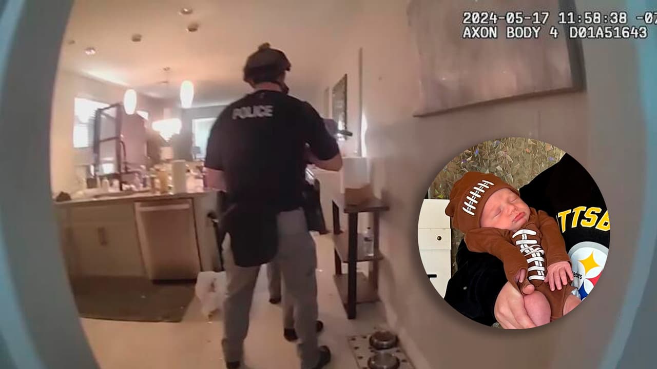 Bodycam capta el momento del rescate de un bebé de 6 meses baleado por su padre en Surprise