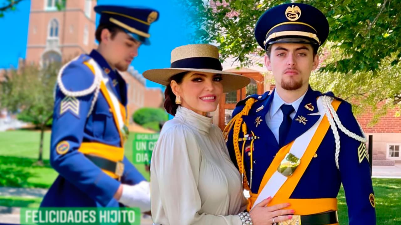 Ana Bárbara no puede creer que su primogénito se graduó cuando hace poco le “llegaba al hombro”