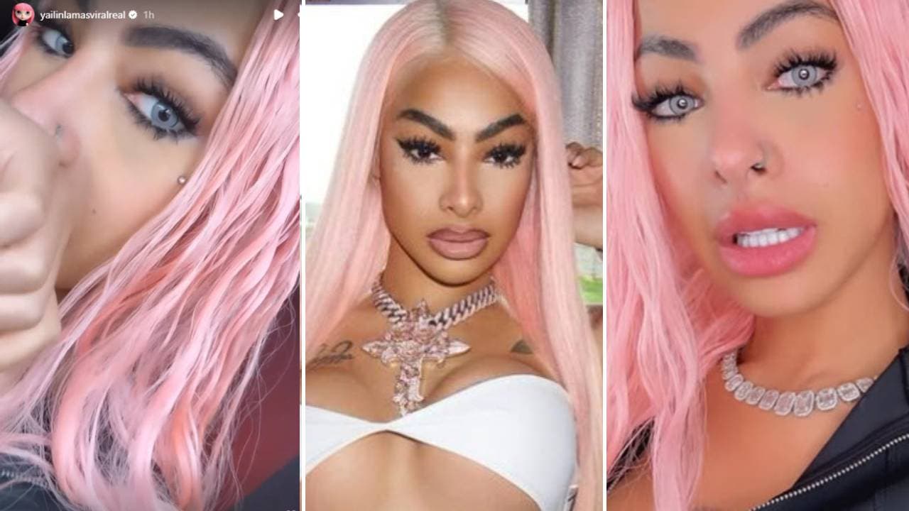Yailin La Más Viral, el antes y el después del cambio de color de ojos.