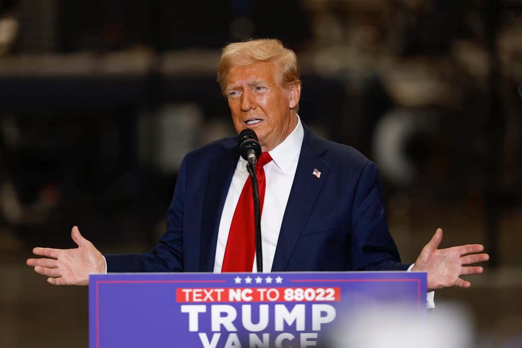 Trump en Mint Hill, Carolina del Norte, el miércoles 25 de septiembre de 2024. (AP Photo/Nell Redmond)