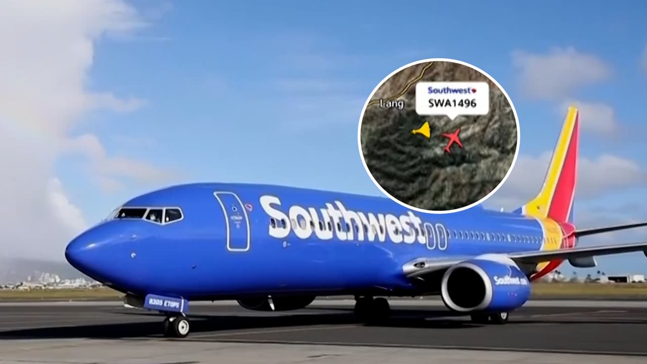 Avión de Southwest Airlines descendió 500 pies en el aire para evitar colisión con un avión militar