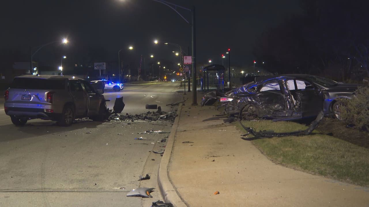 Un muerto y cinco heridos deja aparatoso accidente de tránsito cerca del Aeropuerto Midway