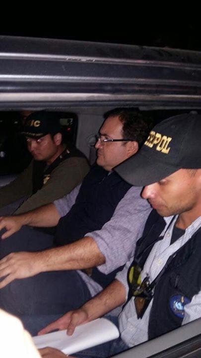 Duarte had been a fugitve after leaving Mexico in October and disappearing after alleging looting state coffers.