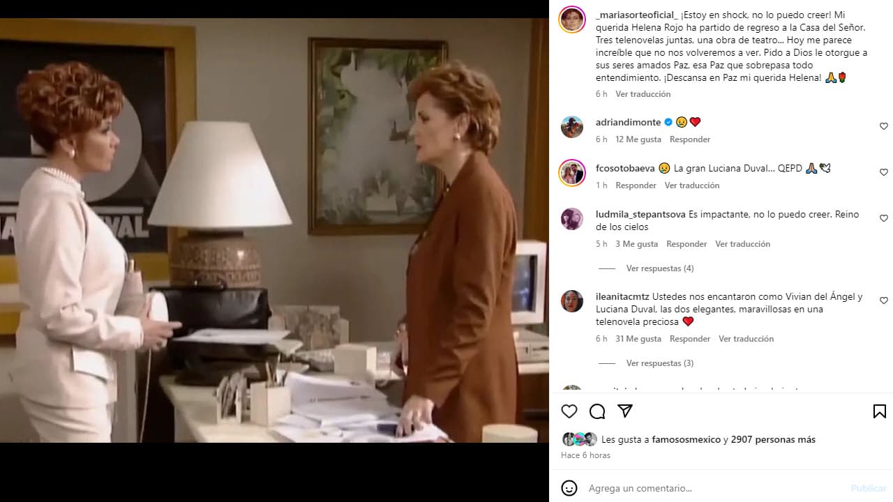 María Sorté trabajó en varias ocasiones con Helena Rojo.