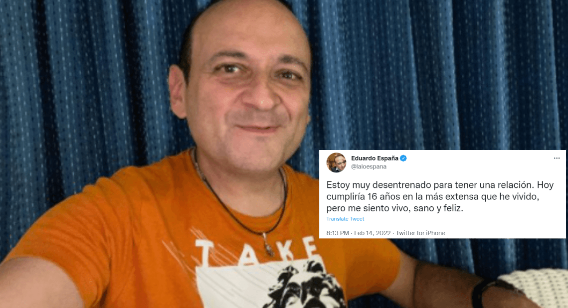 Lalo España recuerda a su novio Ranferi Aguilar.