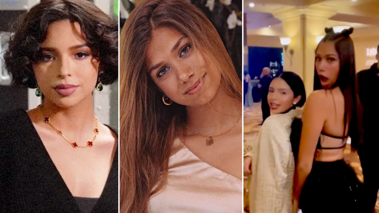 Ángela Aguilar se sorprendió al conocer a la hija de Lili Estefan por su estatura: así posaron en Las Vegas