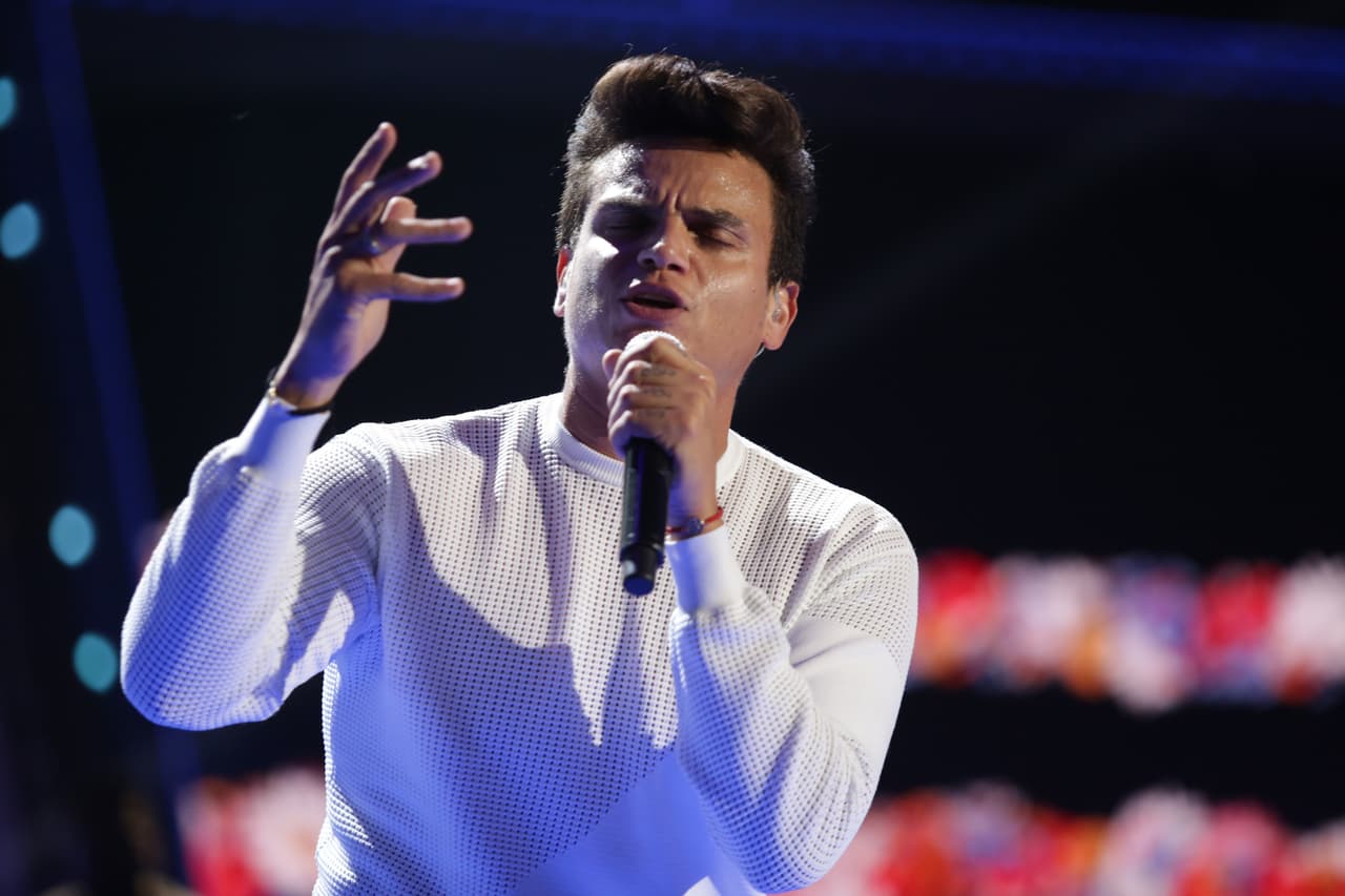 Silvestre Dangond arrasó con su energía en los ensayos. Imaginamos cómo será en la presentación final.