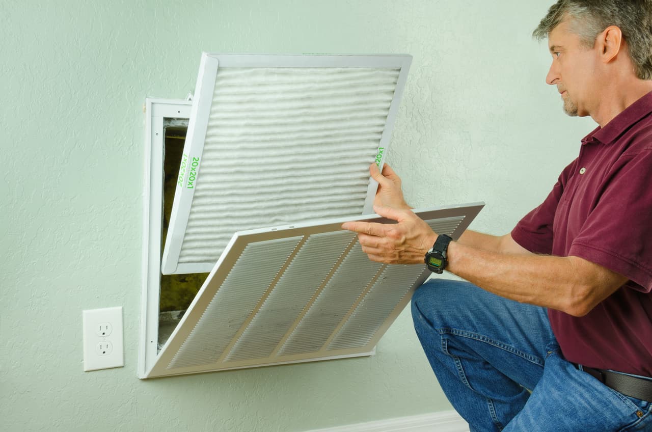 Manten las ventanas cerradas durante la temporada de polen y usa filtros de alta eficiencia en el sistema de calefacción, ventilación y aire acondicionado (HVAC) de tu hogar.