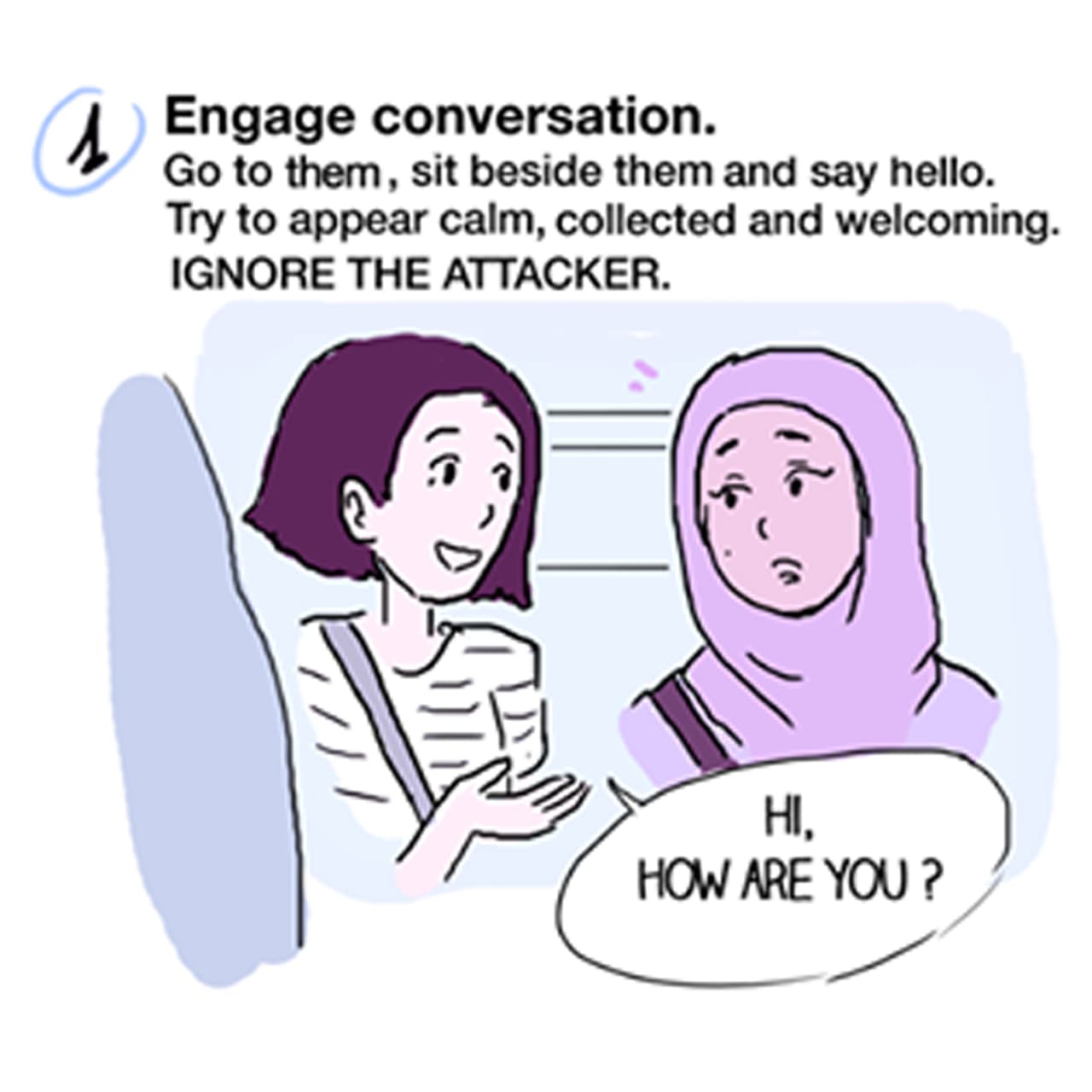 El cómic que enseña cómo intervenir si presencias un ataque racista.