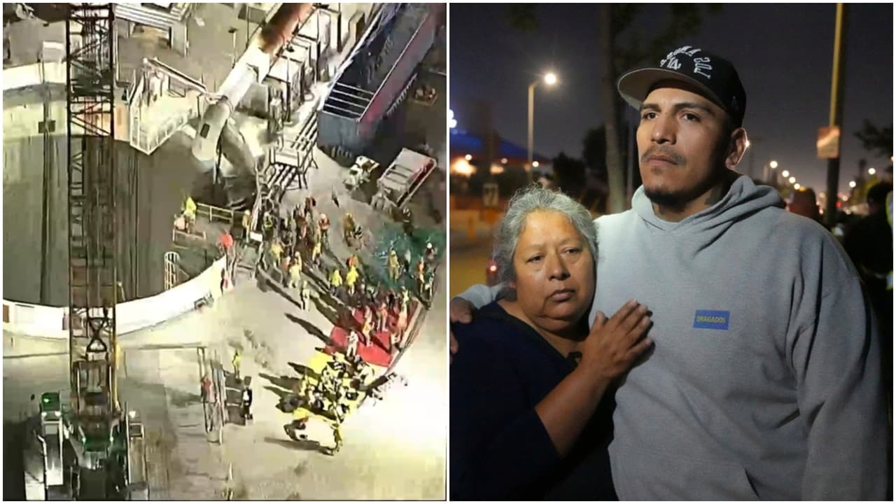 Rescatan a 31 trabajadores tras derrumbe parcial de túnel industrial en Los Ángeles