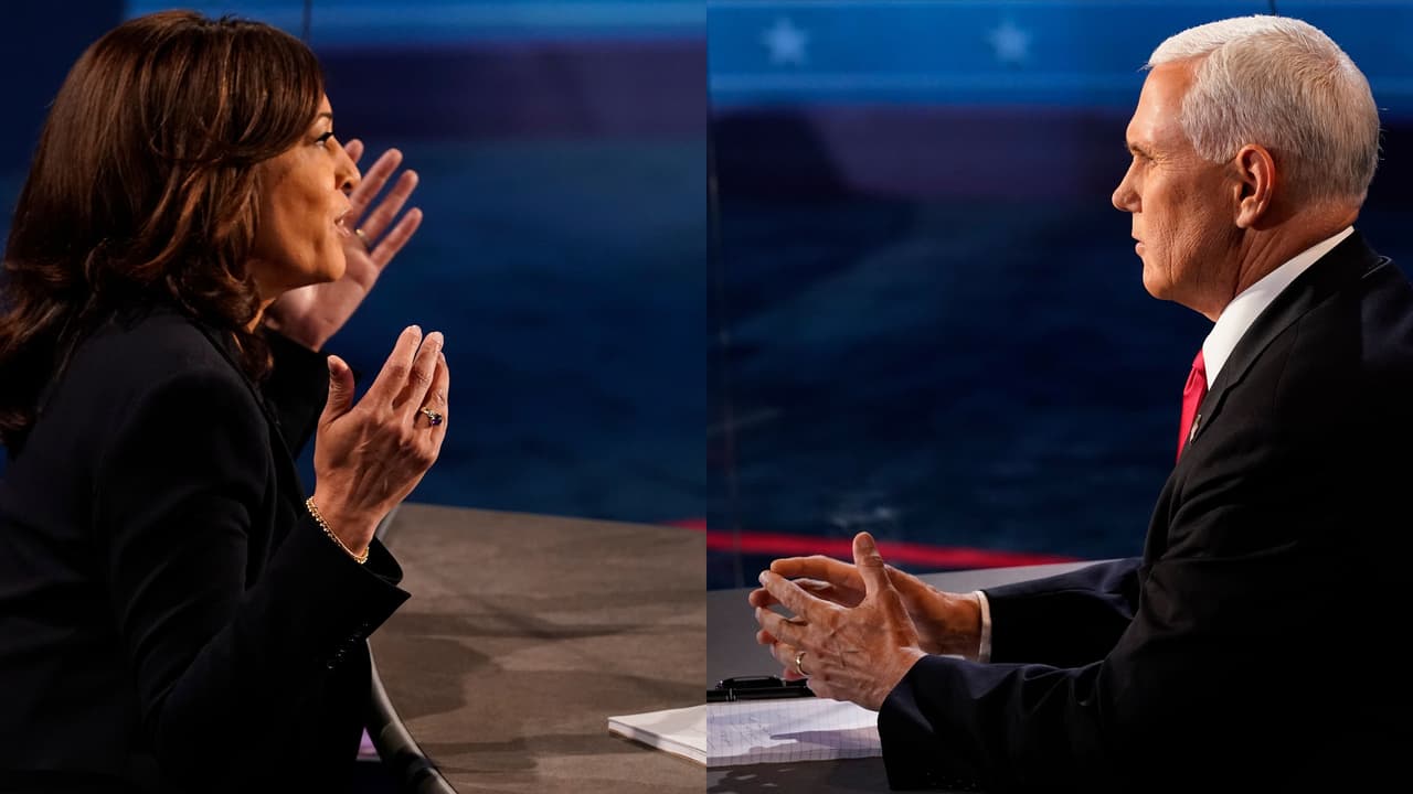 Harris dijo que el gobierno no compartió la información completa sobre la naturaleza del virus al comienzo de la pandemia, haciendo referencia a reportajes aparecidos en varios medios. Pence insistió que el gobierno tomó las decisiones acertadas. 
<br>