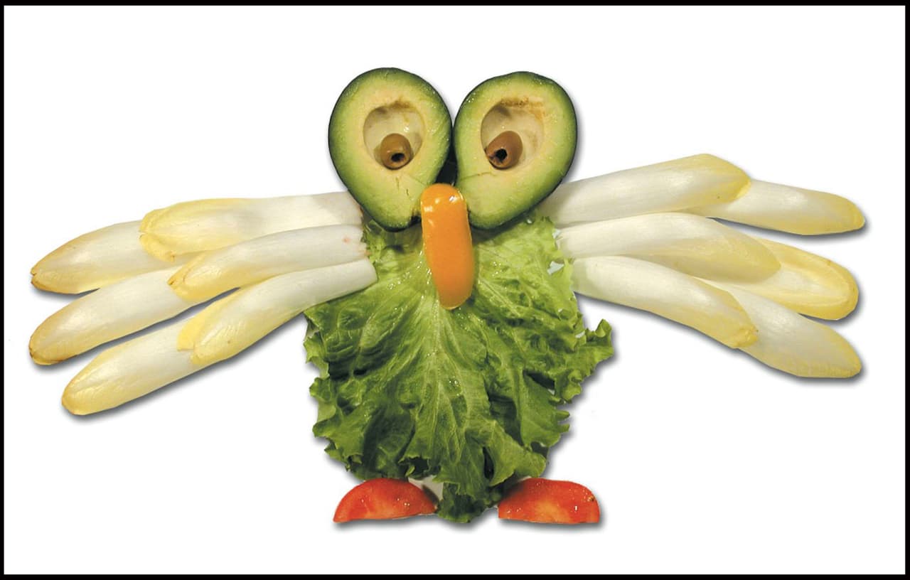 El parisino artista visual ha usado diferentes elementos, pero para él no hay nada como los vegetales para dar vida a sus criaturas.