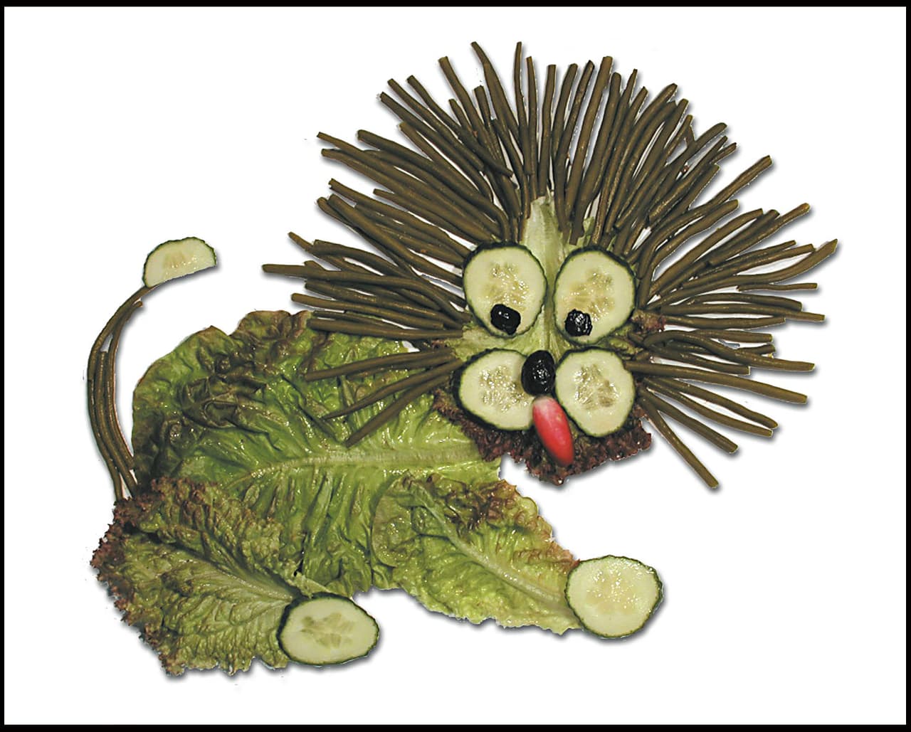 Los ejotes no sólo sirven para comer sanamente. Además, dan un toque especial a la melena de cualquier león.