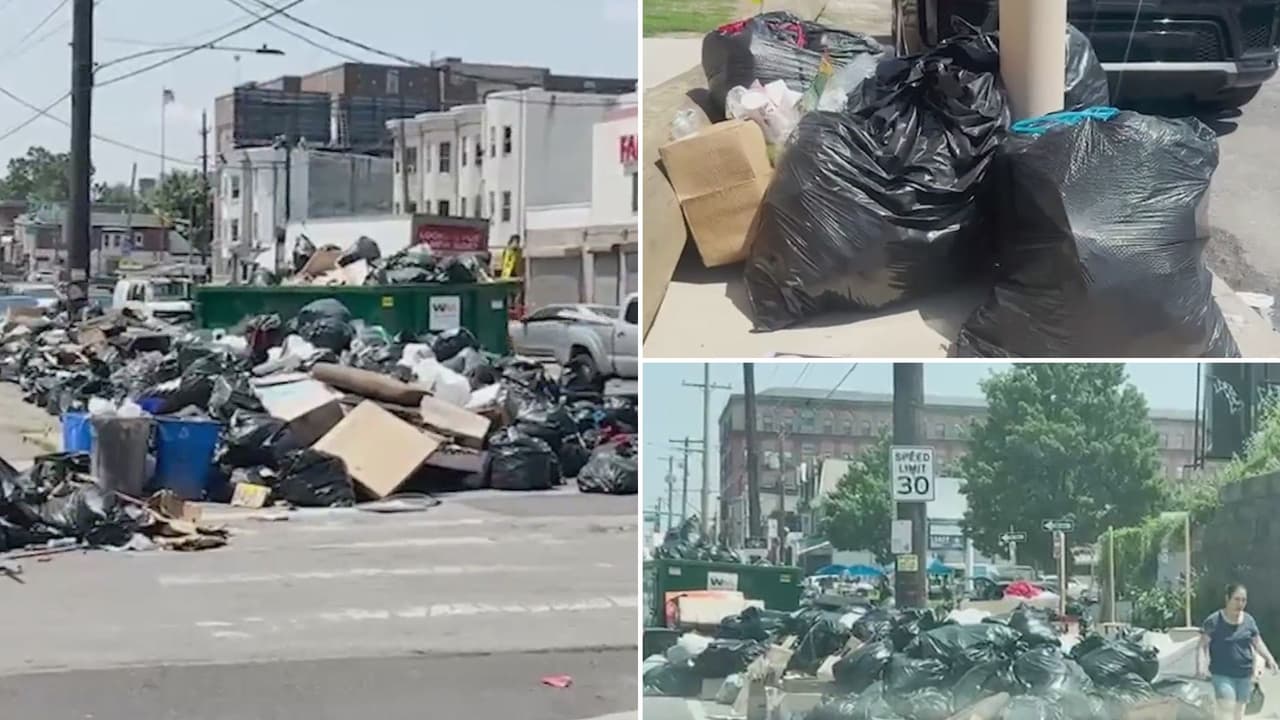 “Está insoportable”: Filadelfia infestada de basura, mientras sigue la huelga de trabajadores municipales