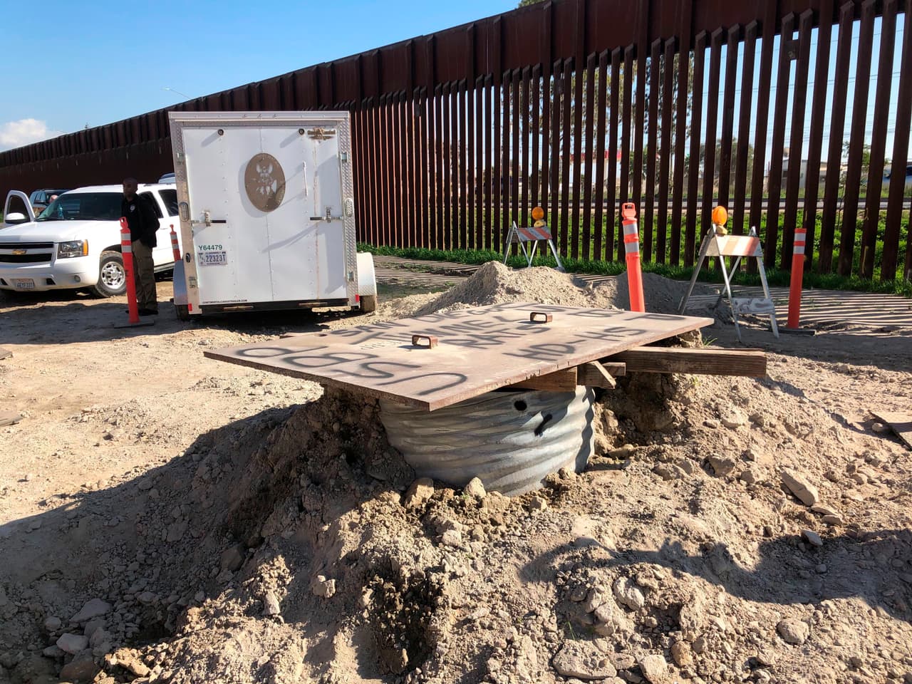 El punto de acceso al túnel utilizado por criminales entre Tijuana, México y San Diego, EEUU. Desde allí las autoridades de la DEA y la Patrulla Fronteriza anunciaron el hallazgo del paso subterráneo “más largo descubierto a través del suroeste de la frontera”.