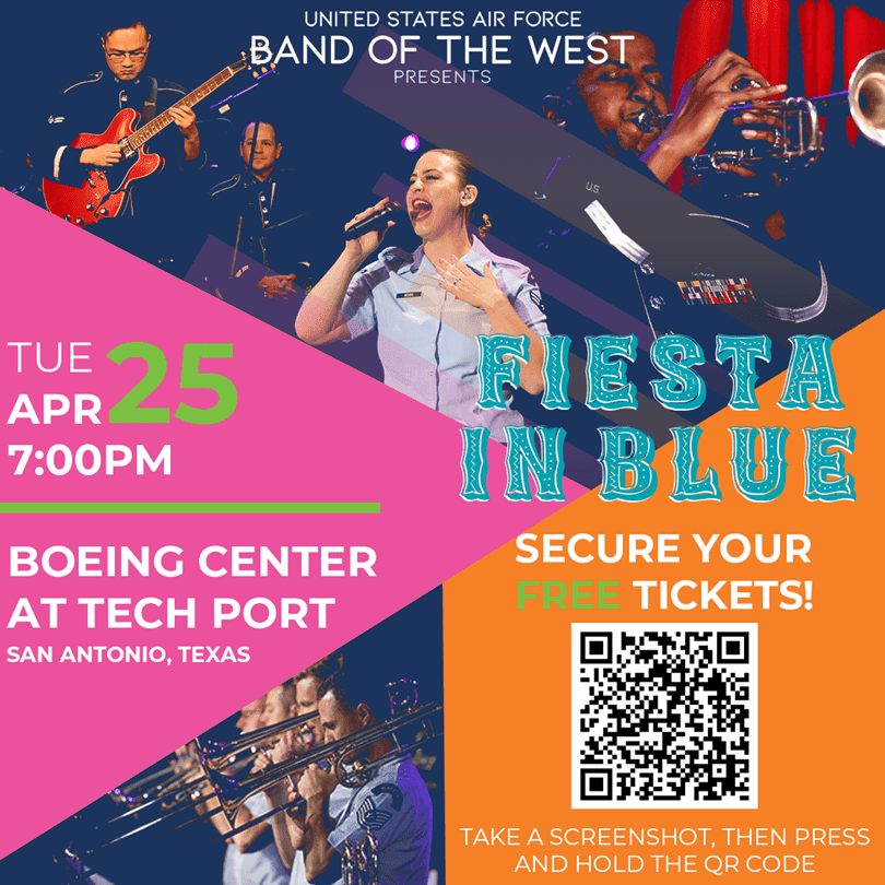 <h2 class="cms-H2-H2">Fiesta in Blue</h2>
<br>
<ul>
 <li class="li1">Cuándo: 25 de abril</li>
</ul> 
<ul>
 <li class="li1">Hora: 19:00 horas</li>
</ul> 
<ul>
 <li class="li1">Dónde: Boeing Center en Tech Port</li>
</ul> 
<ul>
 <li class="li1">Qué es: Evento para homenajear a verteranos de la Fuerza Aérea, oficiales y sus familias.</li>
</ul> 
<ul>
 <li class="li1">Costo: Gratis</li>
</ul>