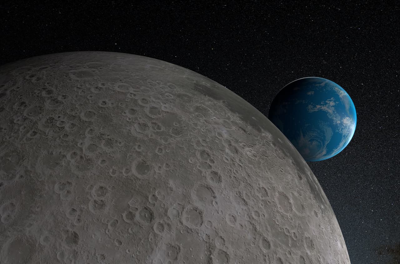 La Tierra vista desde la Luna.