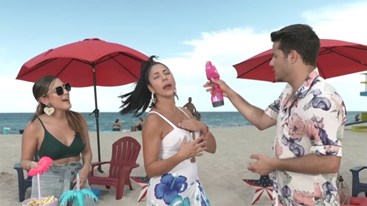 Jessi Rodríguez y William Valdés descubrieron los 'gadgets' imperdibles para gozar y refrescarte en la playa
