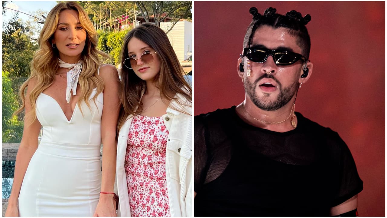 "¿Es en serio?" Geraldine Bazán quedó en shock al ver que su hija se 'tatuó' a Bad Bunny en la cara