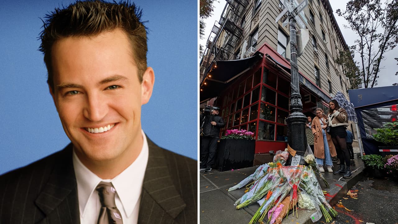 Fans de Matthew Perry le dan el último adiós: le dejaron ofrendas en el edificio de 'Friends' en NY