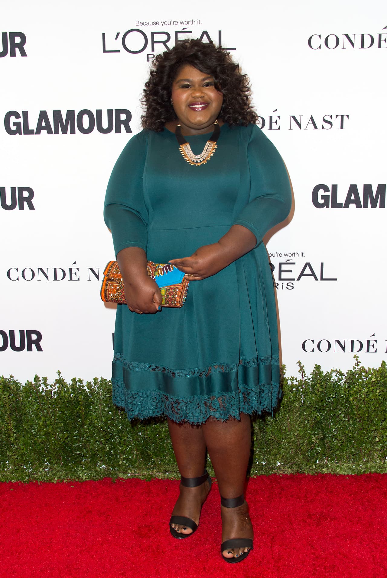 Actress Gabourey Sidibe attends 2016 the Glamour Women Of The Year Awards in Hollywood, California, on November 14, 2016. / AFP / VALERIE MACON (Photo credit should read VALERIE MACON/AFP/Getty Images)