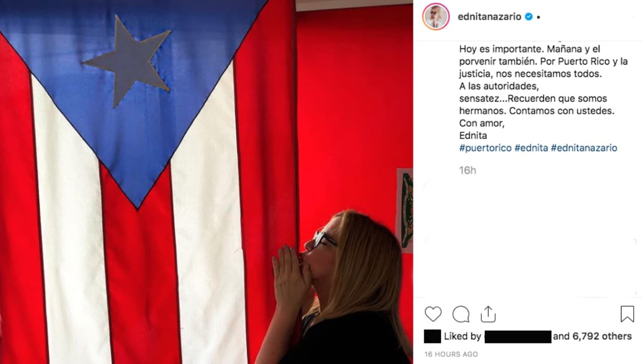 "Aprovechemos esta cita con nuestra historia para exponer nuestro sentir", aconsejó por su parte la cantante puertorriqueña 
<b>Ednita Nazario</b>, quien insistió además en que debe imperar el respeto.