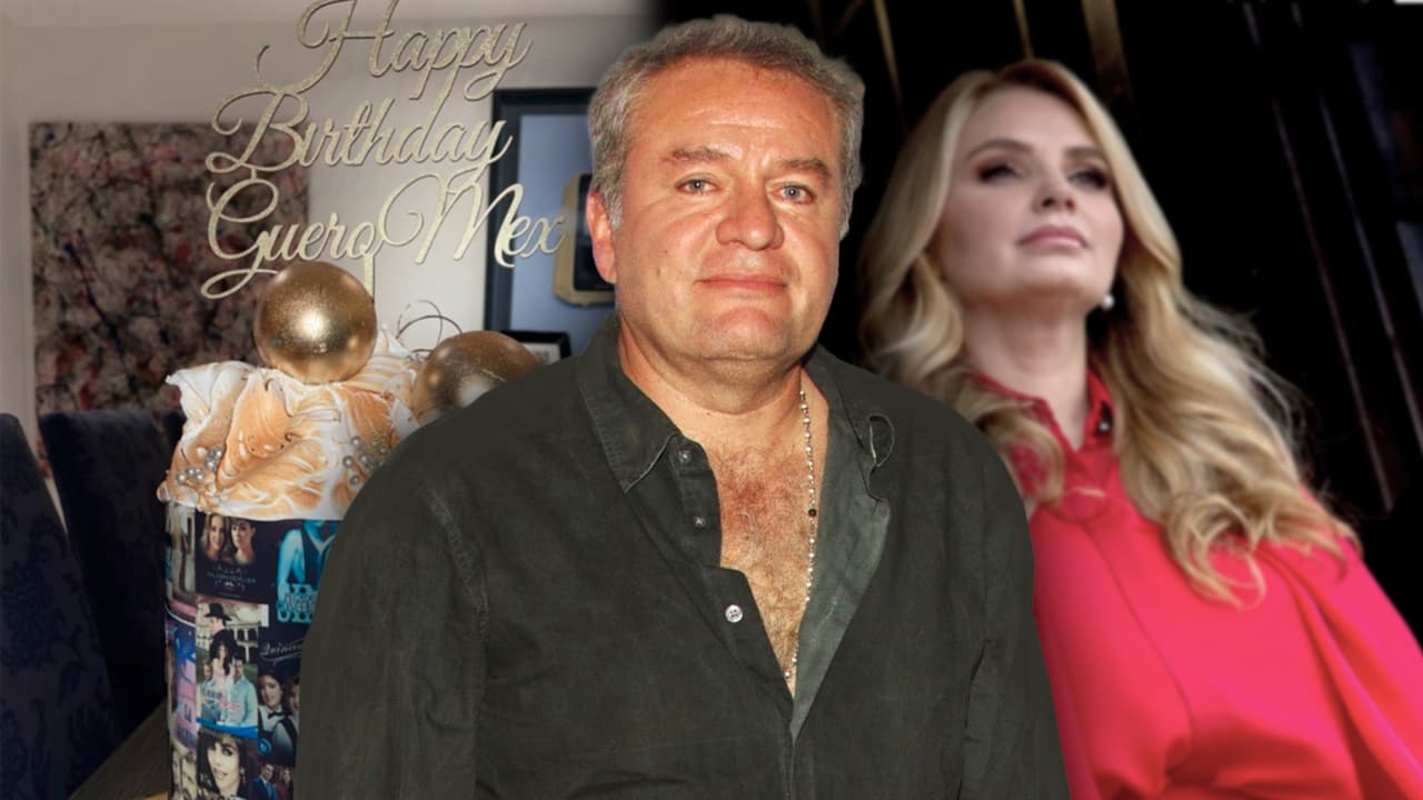 Con el rostro de su ex Angélica Rivera en el pastel, 'El 'Güero' Castro celebra su cumpleaños 58